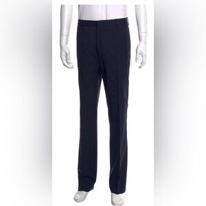 Dior Men Homme Virgin Wool Blue Dress Pants 2014 Collection Size L US 34 IT 50
